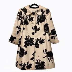 Banana Republic Silk Floral Print Coat Blazer